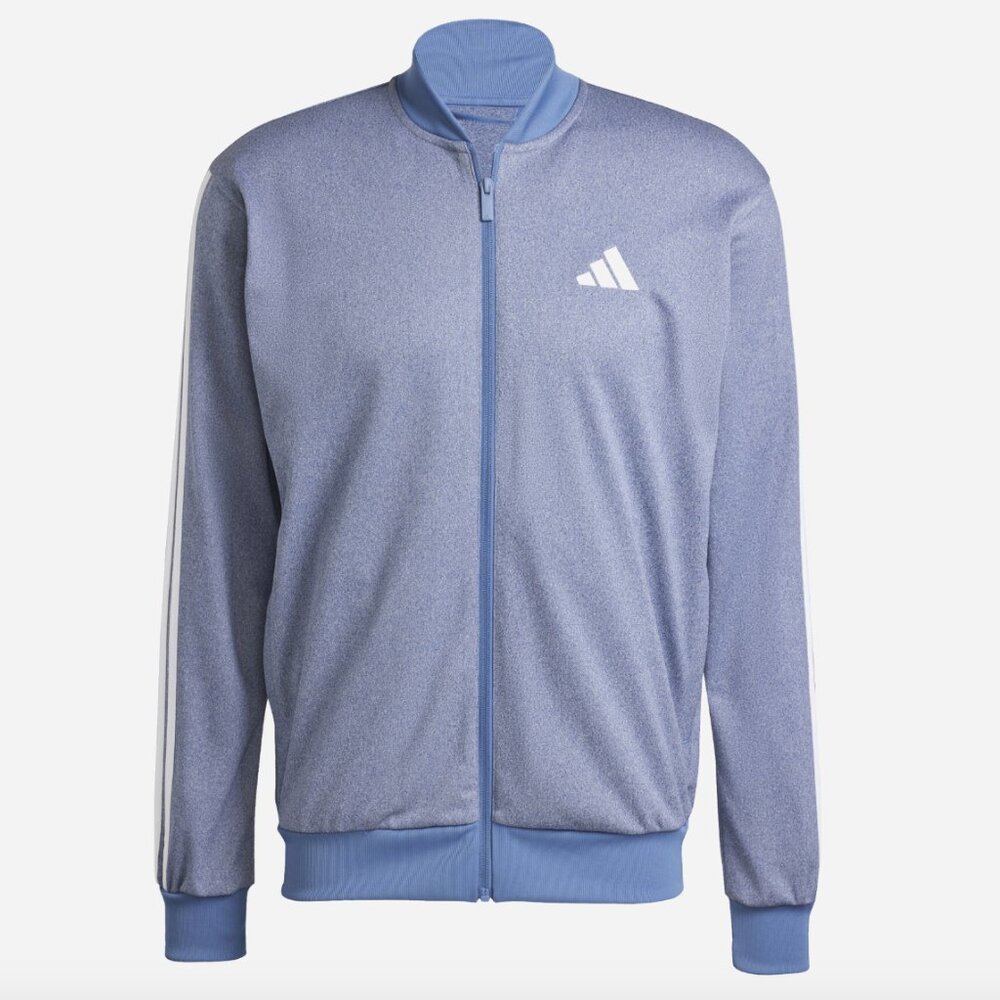 adidas Dark Blue Melange track top JI8848